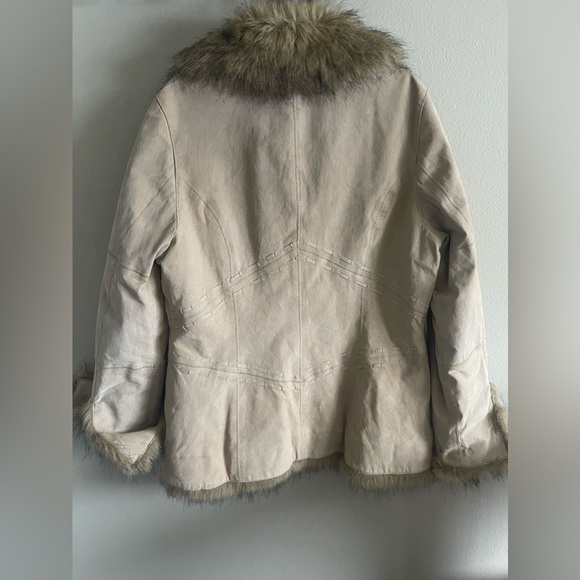 Vintage Y2K Mudd Jeans Leather and Fur Jacket - Picture 9 of 11